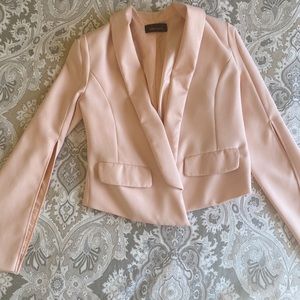 high interest cropped blazer with bell sleeves 🌸